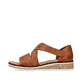 
Kupferfarbene Rieker Damen Keilsandaletten V3643-24 mit einer leichten Sohle. Schuh Außenseite