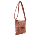 remonte Damen Handtasche Q0626-24 in Kaffeebraun aus Kunstleder mit Reißverschluss. Handtasche linksseitig.