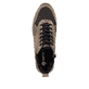 
Kastanienbraune remonte Damen Sneaker R2577-22 mit Schnürung und Reißverschluss. Schuh von oben