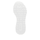 Weiße Rieker Damen Slipper M6062-80 mit ultra leichter und flexibler Sohle. Schuh Laufsohle.