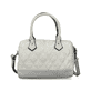 Rieker Damen Handtasche H1321-42 in Mondgrau aus Textil mit Reißverschluss. Handtasche Rückseite.