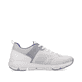 Weiße Rieker Damen Sneaker Low 40410-80 mit super leichter und flexibler Sohle. Schuh Innenseite.