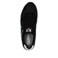 Schwarze Rieker Herren Sneaker Low U0309-00 mit leichter und griffiger Sohle. Schuh von oben.