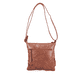 remonte Damen Handtasche Q0626-24 in Kaffeebraun aus Kunstleder mit Reißverschluss. Handtasche Rückseite.