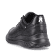 Schwarze Rieker Herren Sneaker Low U0501-00 mit ultra leichter Sohle. Schuh von hinten.