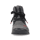 
Graue Rieker Damen Schnürstiefel 55031-45 mit einer schockabsorbierenden Sohle. Schuh von vorne.