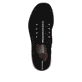 Schwarze Rieker Damen Slipper M5074-00 mit ultra leichter und flexibler Sohle. Schuh von oben.
