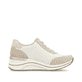 Beige remonte Damen Sneaker D0T00-60 mit einem Reißverschluss sowie Extraweite H. Schuh Innenseite.