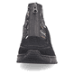 Schwarze Rieker Damen Sneaker High M4953-00 mit dämpfender und leichter Sohle. Schuh von vorne.
