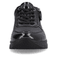 
Glanzschwarze remonte Damen Sneaker D0G09-01 mit Schnürung und Reißverschluss. Schuh von vorne.