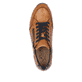 Nussbraune Rieker Herren Sneaker Low 11903-24 mit einem Reißverschluss. Schuh von oben.