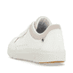 Weiße Rieker Damen Sneaker Low 41910-80 mit super leichter und flexibler Sohle. Schuh von hinten.
