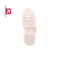 Weiße Rieker EVOLUTION Damen Stiefel W0372-80 mit Schnürung und Reißverschluss. Schuh Laufsohle.
