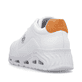 Weiße Rieker Damen Sneaker Low N5202-80 mit flexibler und ultra leichter Sohle. Schuh von hinten.