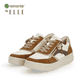 
Kastanienbraune remonte Damen Sneaker D0J01-24 mit einer besonders leichten Sohle. Schuhpaar schräg.