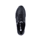 
Nachtschwarze remonte Damen Sneaker R6707-01 mit einer Profilsohle. Schuh von oben