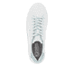 Weiße Rieker Damen Sneaker Low W0704-80 mit einer abriebfesten Sohle. Schuh von oben.