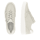 Goldene remonte Damen Sneaker D0J02-90 mit Reißverschluss. Schuh von oben, liegend.