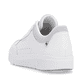 Weiße Rieker Damen Sneaker Low 41910-81 mit super leichter und flexibler Sohle. Schuh von hinten.