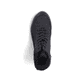 Schwarze Rieker Damen Schnürstiefel M5011-00 mit flexibler Sohle. Schuh von oben.