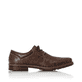 Nougatbraune Rieker Herren Schnürschuhe 13200-24 mit Schnürung sowie einer Profilsohle. Schuh Innenseite