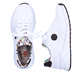 Edelweiße Rieker Damen Sneaker Low M4903-80 mit Schnürung sowie geprägtem Logo. Schuh von oben, liegend.