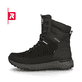 Schwarze Rieker EVOLUTION Herren Stiefel U0171-00 mit einer Fiber-Grip Sohle. Schuh Außenseite.