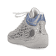
Silbergraue Rieker Damen Schnürschuhe 52504-40 mit einer schockabsorbierenden Sohle. Schuh von hinten