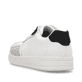Weiße Rieker Herren Sneaker Low B7806-80 mit TR-Sohle mit weichem EVA-Inlet. Schuh von hinten.