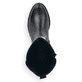 
Glanzschwarze remonte Damen Hochschaftstiefel D8371-01 mit einer Profilsohle. Schuh von oben
