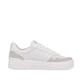 Weiße Rieker Damen Sneaker Low W0701-80 mit einer strapazierfähigen Sohle. Schuh Innenseite.