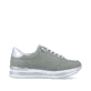 Mintgrüne remonte Damen Sneaker D1319-52 mit einer besonders leichten Plateausohle. Schuh Innenseite