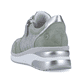 
Mintgrüne remonte Damen Sneaker D2400-52 mit einer flexiblen Sohle mit Keilabsatz. Schuh von hinten