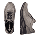 
Steingraue remonte Damen Sneaker D0T01-42 mit einer leichten Sohle mit Keilabsatz. Schuhpaar von oben.