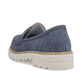 
Königsblaue Rieker Damen Loafers 54855-10 mit einer schockabsorbierenden Sohle. Schuh von hinten
