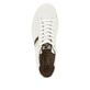 Weiße Rieker Herren Sneaker Low U0705-80 mit TR-Sohle mit weichem EVA-Inlet. Schuh von oben.