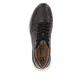 Schwarze Rieker Herren Sneaker Low U0900-00 mit einer super leichten Sohle. Schuh von oben.