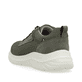 Grüne Rieker Herren Sneaker Low U0503-54 mit flexibler und ultra leichter Sohle. Schuh von hinten.