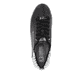 Schwarze Rieker Damen Sneaker Low W0502-02 mit einer ultra leichten Sohle. Schuh von oben.