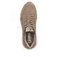 Braune Rieker Damen Sneaker Low W0603-20 mit einer leichten und griffigen Sohle. Schuh von oben.