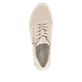 Lehmbeige remonte Damen Sneaker R6705-60 mit Reißverschluss sowie Komfortweite G. Schuh von oben.