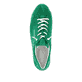 Grüne remonte Damen Sneaker D0913-52 mit Schnürung sowie Komfortweite G. Schuh von oben.