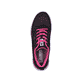 Schwarze Rieker Damen Sneaker Low W0401-00 mit flexibler Sohle. Schuh von oben.