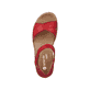 
Rubinrote remonte Damen Riemchensandalen R6859-33 mit einer leichten Profilsohle. Schuh von oben