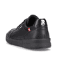 Schwarze Rieker Herren Sneaker Low 07101-00 mit einer flexiblen Sohle. Schuh von hinten.