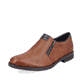 
Nougatbraune Rieker Herren Slipper 10351-24 mit Reißverschluss sowie einer Profilsohle. Schuh seitlich schräg