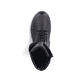 
Tiefschwarze Rieker Damen Schnürstiefel X8521-00 mit einer robusten Profilsohle. Schuh von oben