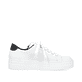 Lilienweiße Rieker Damen Sneaker N4936-81 mit Schnürung sowie einer Plateausohle. Schuh Innenseite.