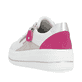 Weiße remonte Damen Sneaker D1C01-80 mit Reißverschluss sowie der Komfortweite G. Schuh von hinten.