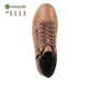 
Nougatbraune remonte Damen Schnürstiefel R7997-24 mit Schnürung und Reißverschluss. Schuh von oben